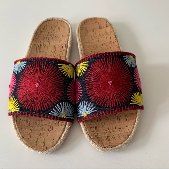JACK ROGERS Bettina Espadrille Flatform Sandals Sz 6.5 - Picture 4 of 8